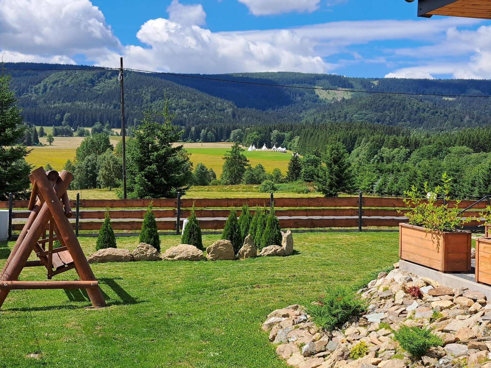 Osada Orlica Klimatyczne Domki Z Widokiem Na Gory I Termalnym Spa Sauna Jacuzzi 4 Km Od Zieleniec Ski Arena Lasowka Экстерьер фото