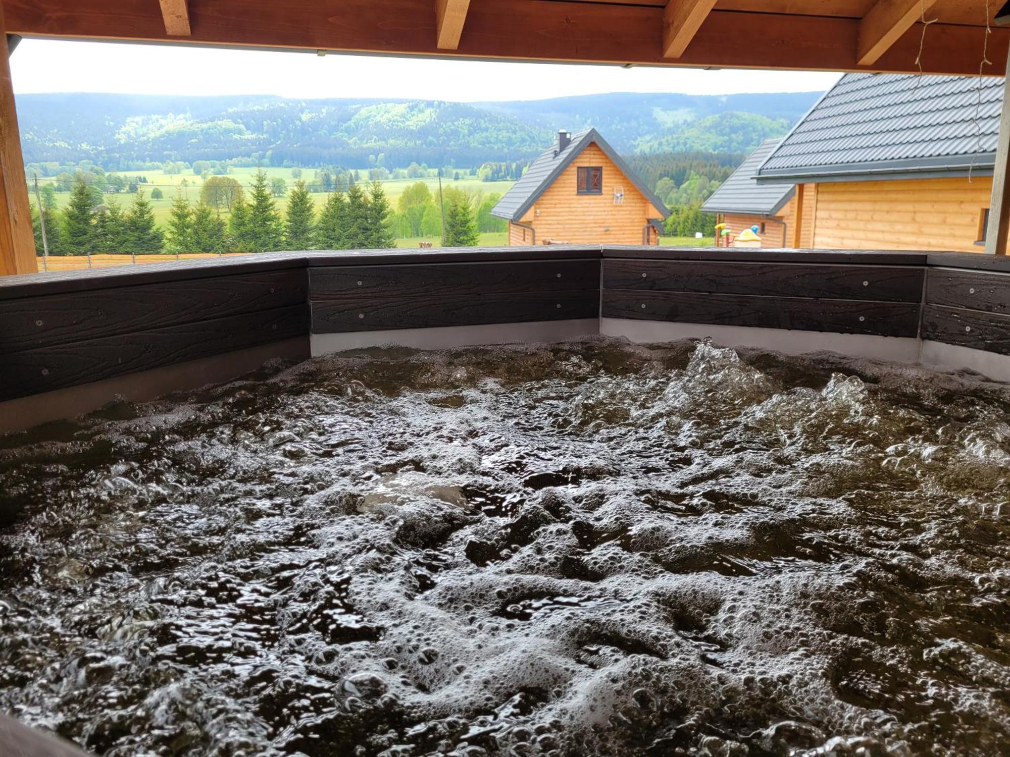 Osada Orlica Klimatyczne Domki Z Widokiem Na Gory I Termalnym Spa Sauna Jacuzzi 4 Km Od Zieleniec Ski Arena Lasowka Экстерьер фото