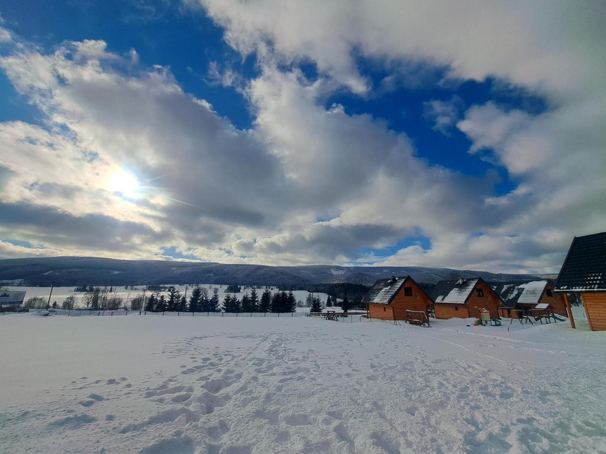 Osada Orlica Klimatyczne Domki Z Widokiem Na Gory I Termalnym Spa Sauna Jacuzzi 4 Km Od Zieleniec Ski Arena Lasowka Экстерьер фото