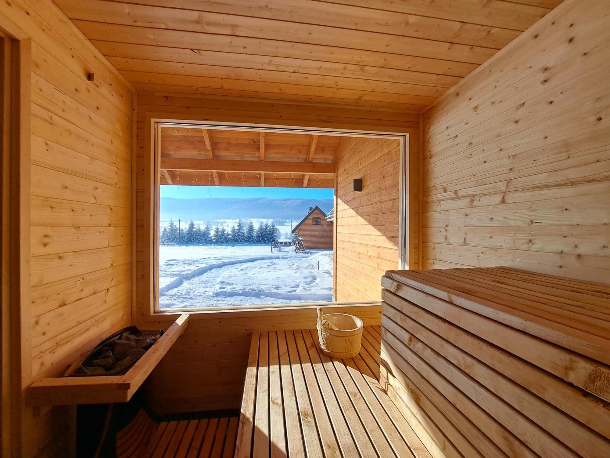 Osada Orlica Klimatyczne Domki Z Widokiem Na Gory I Termalnym Spa Sauna Jacuzzi 4 Km Od Zieleniec Ski Arena Lasowka Экстерьер фото