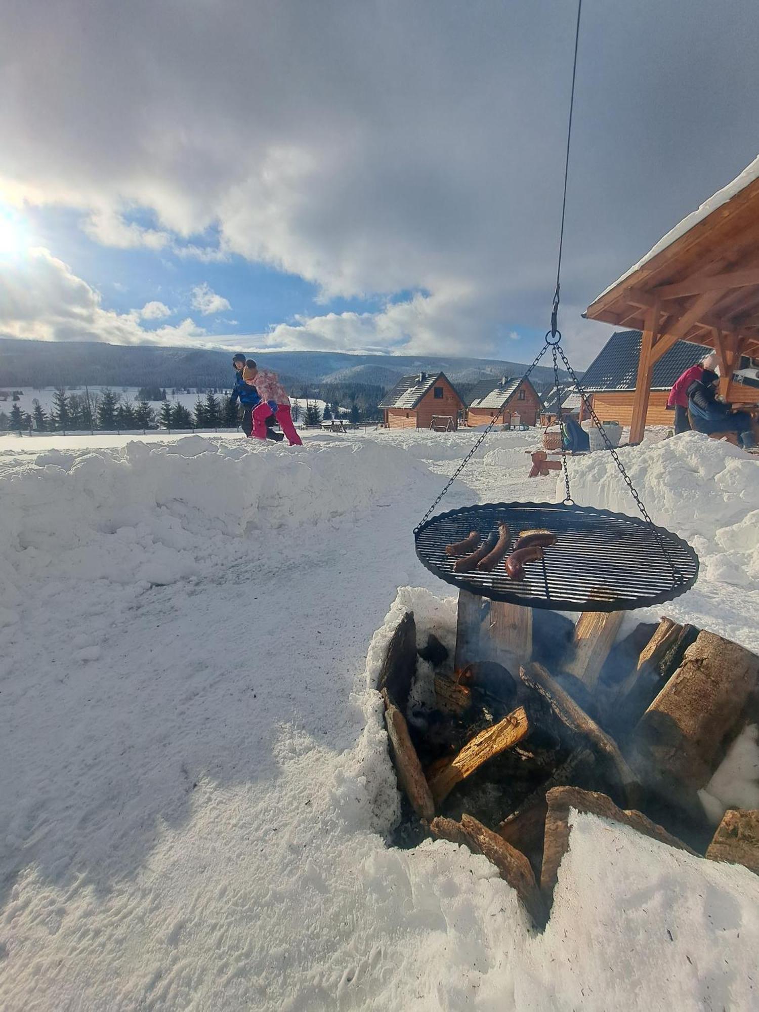 Osada Orlica Klimatyczne Domki Z Widokiem Na Gory I Termalnym Spa Sauna Jacuzzi 4 Km Od Zieleniec Ski Arena Lasowka Экстерьер фото